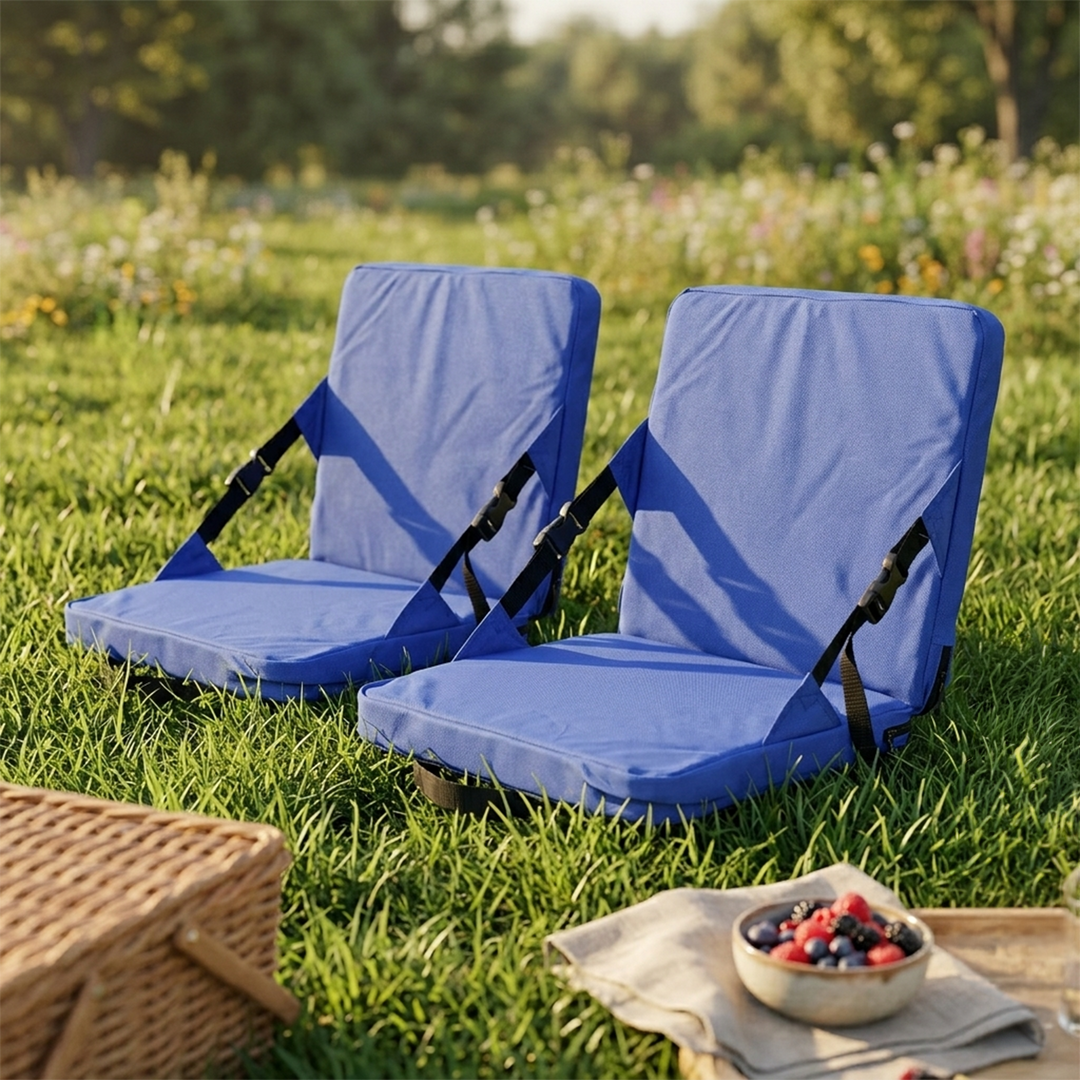 Set 2 chaises portables pliables 37x34cm