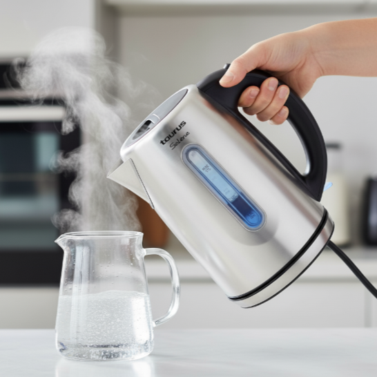 Bouilloire électrique en inox 1,7L 2200W TAURUS