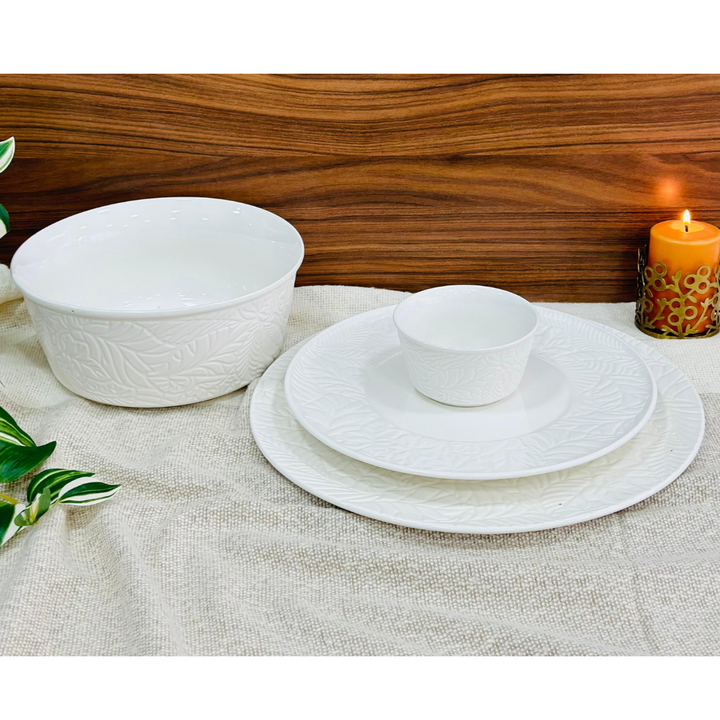 Set 6 bols 10,50cm + saladier 22cm + 6 assiettes 27cm + assiette 34cm