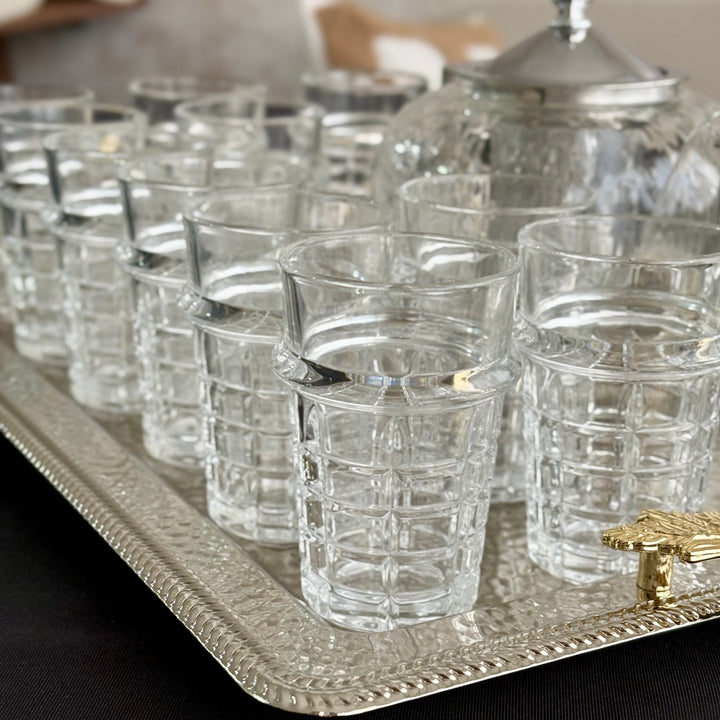 12 verres à thé zman 9x6cm