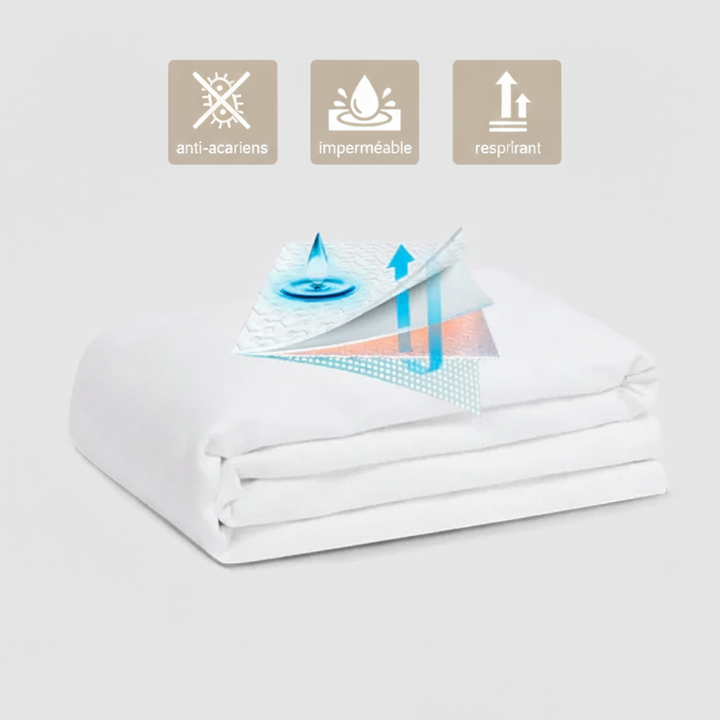Protège matelas imperméable 140x190x35cm