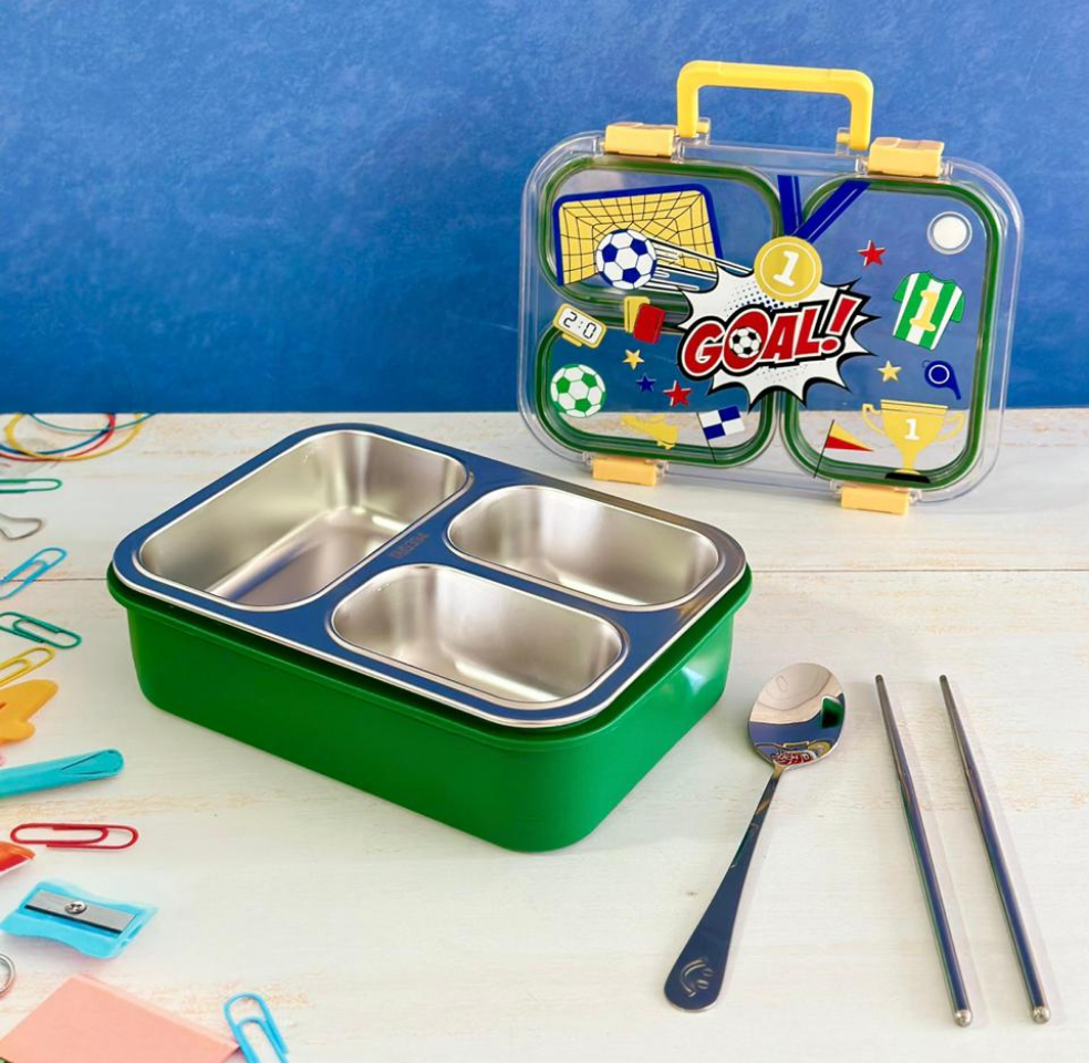 Lunch box en inox 3 compartiments 700ML