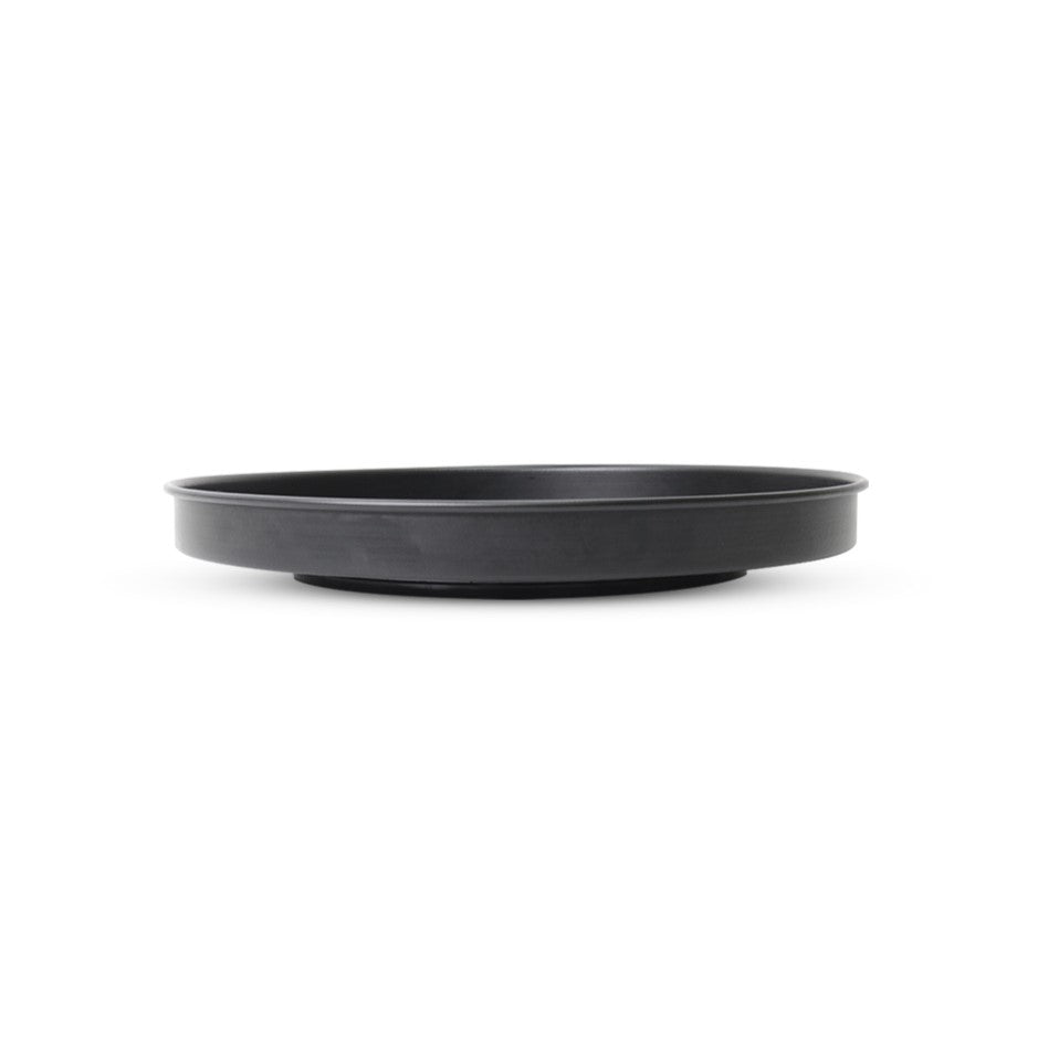 Plat rond tournant en métal 25x4cm