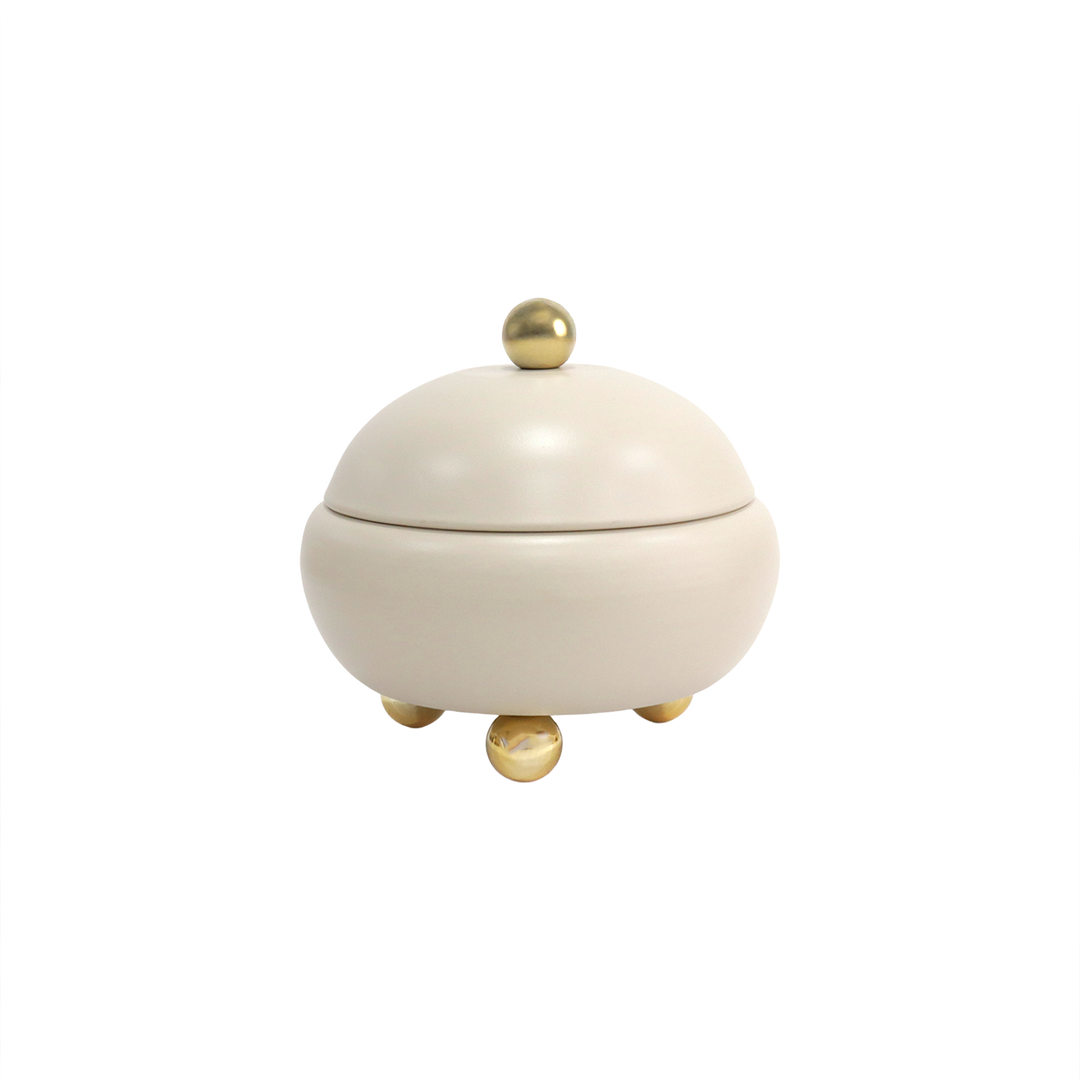 Set 3 bonbonnières en métal 12cm + 16cm + 19cm