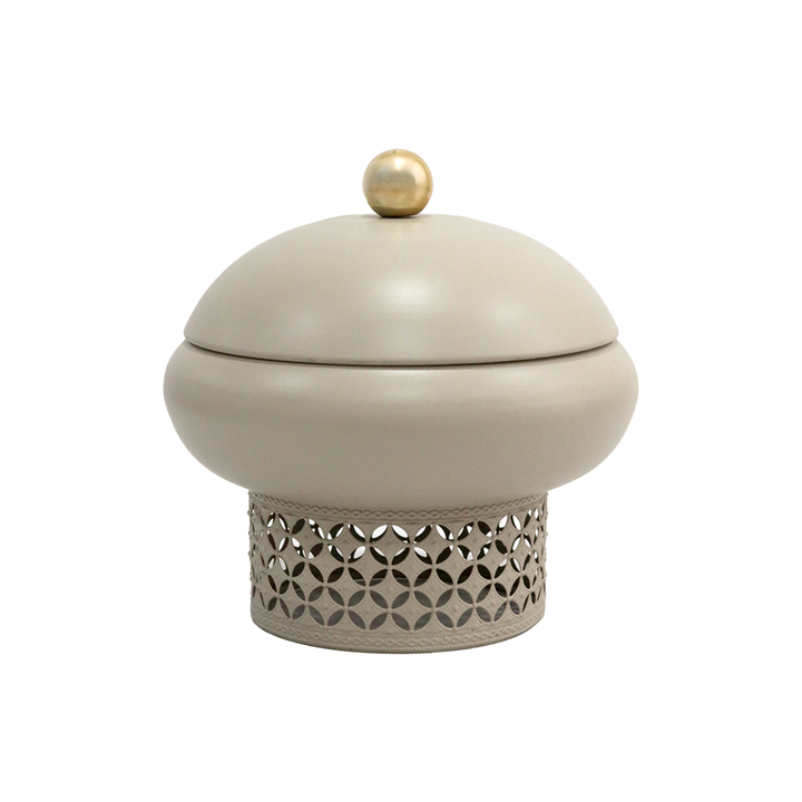 Set 3 bonbonnières en métal 12cm + 16cm + 19cm