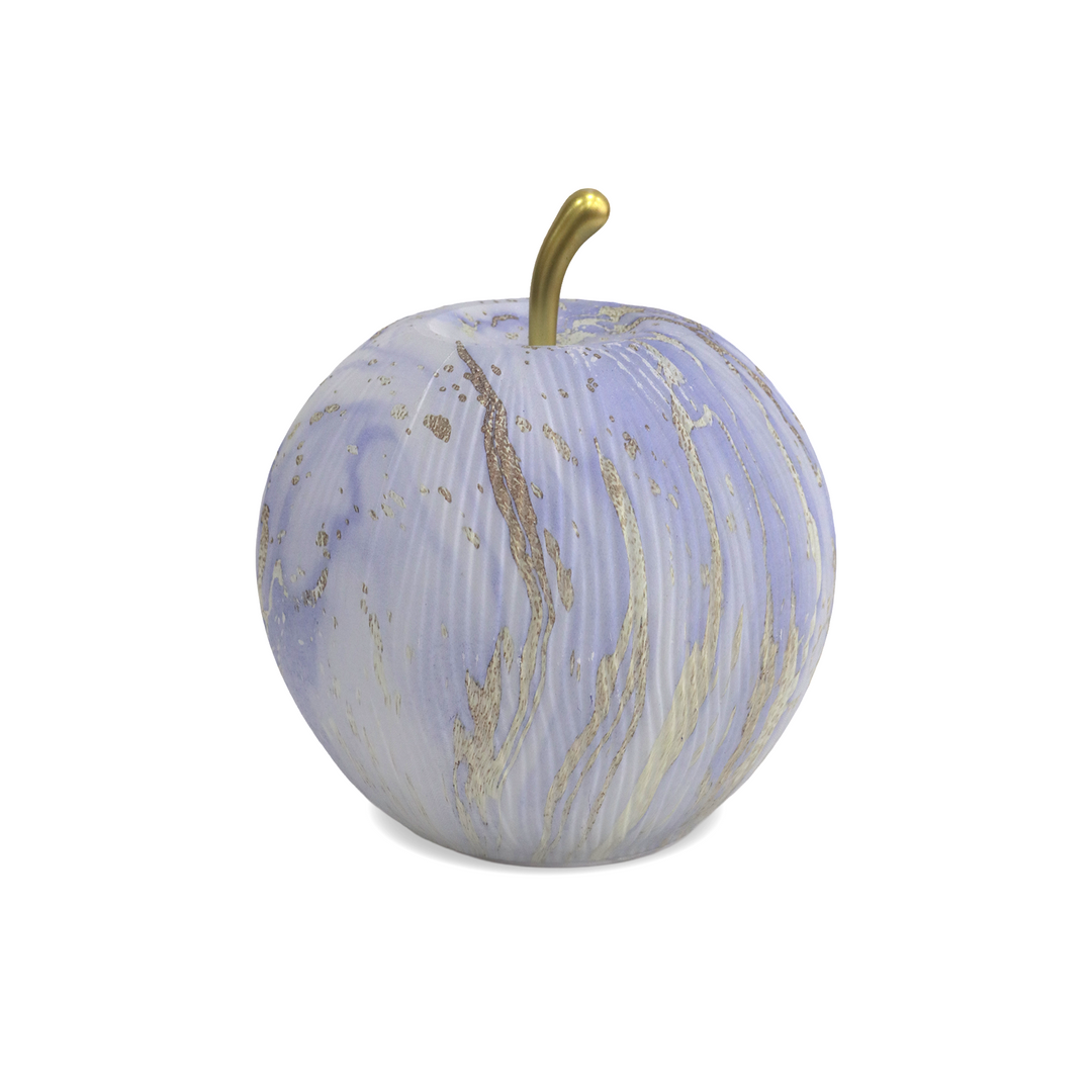 Set 2 lampes en verre forme de pomme 17cm