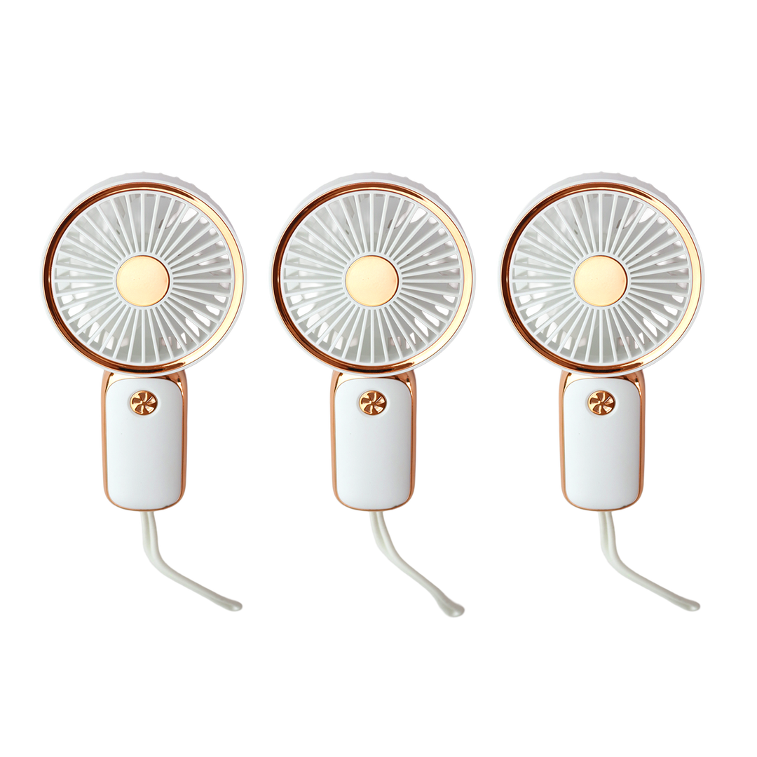 Set 3 mini ventilateurs 15cm USB