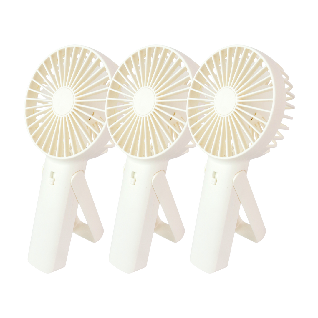 Set 3 mini ventilateurs 18cm USB
