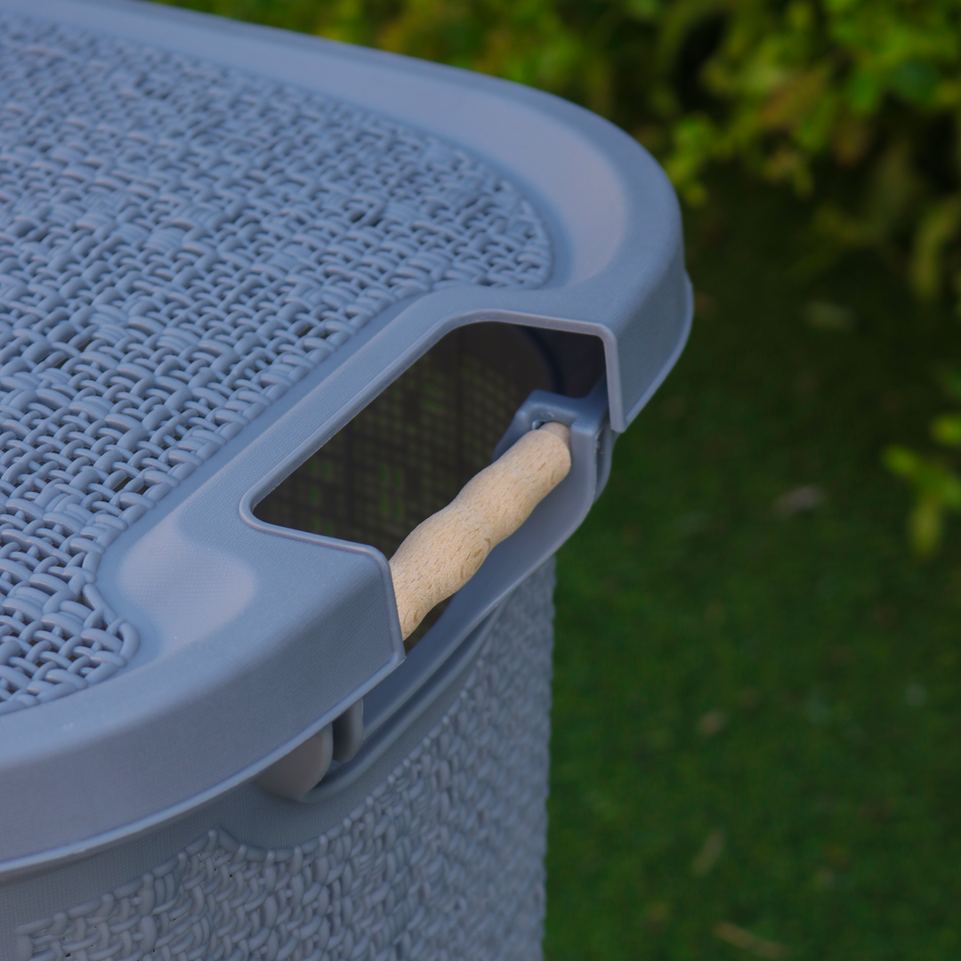 Set 2 paniers à linge 30L + 60L