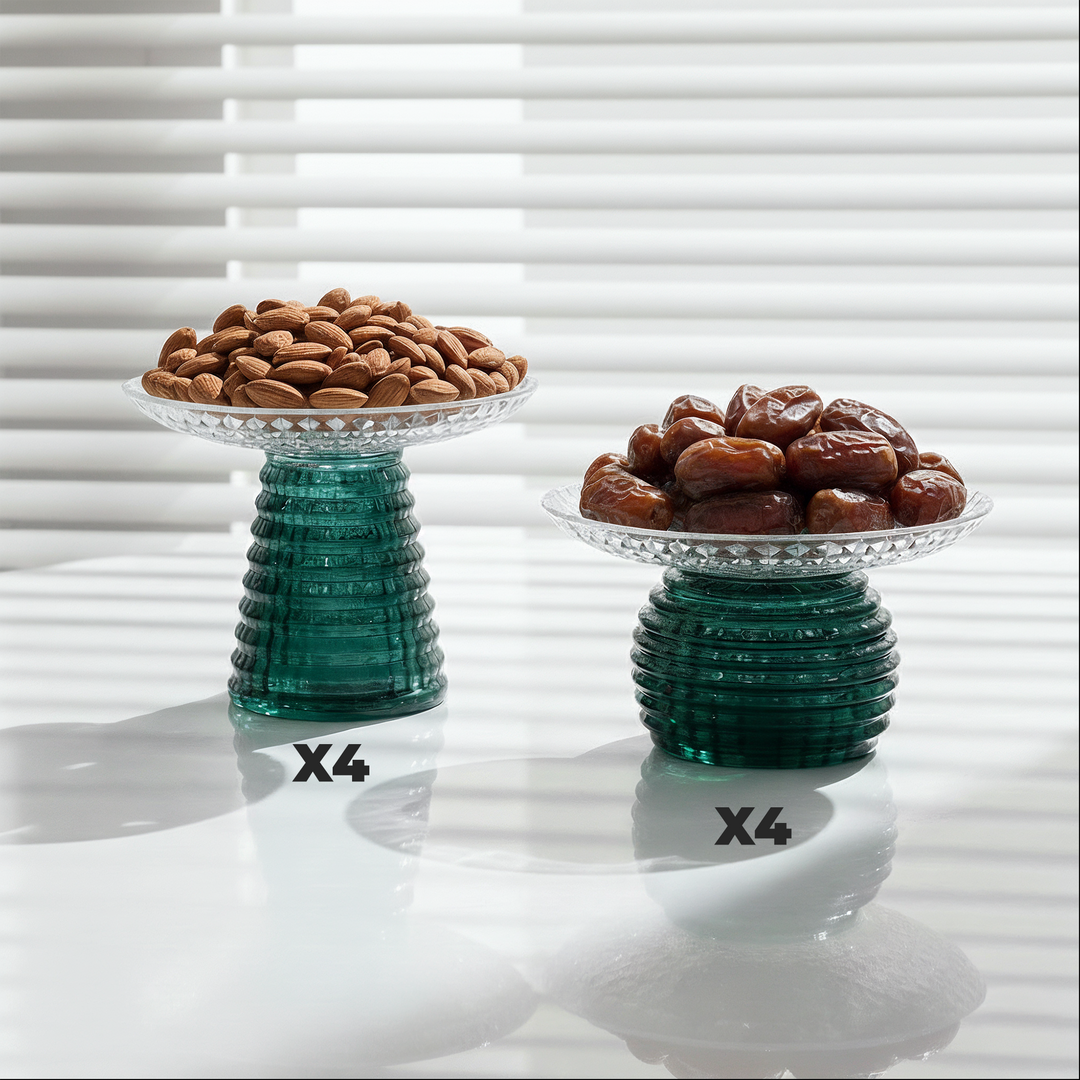 Set 8 coupes en verre 15cm