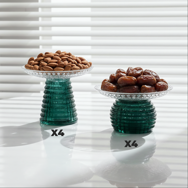 Set 8 coupes en verre 15cm