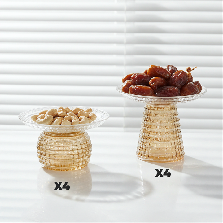 Set 8 coupes en verre 15cm