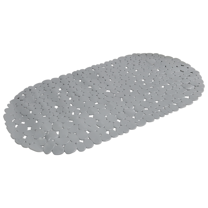 Set accessoires salles de bain 6pcs + tapis salle de bain ovale 69x35cm