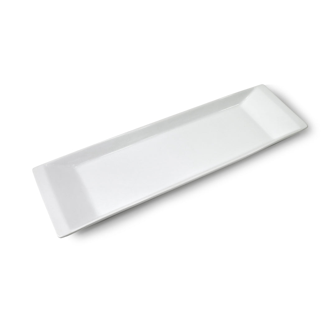 Plat rectangulaire en porcelaine 52x15cm