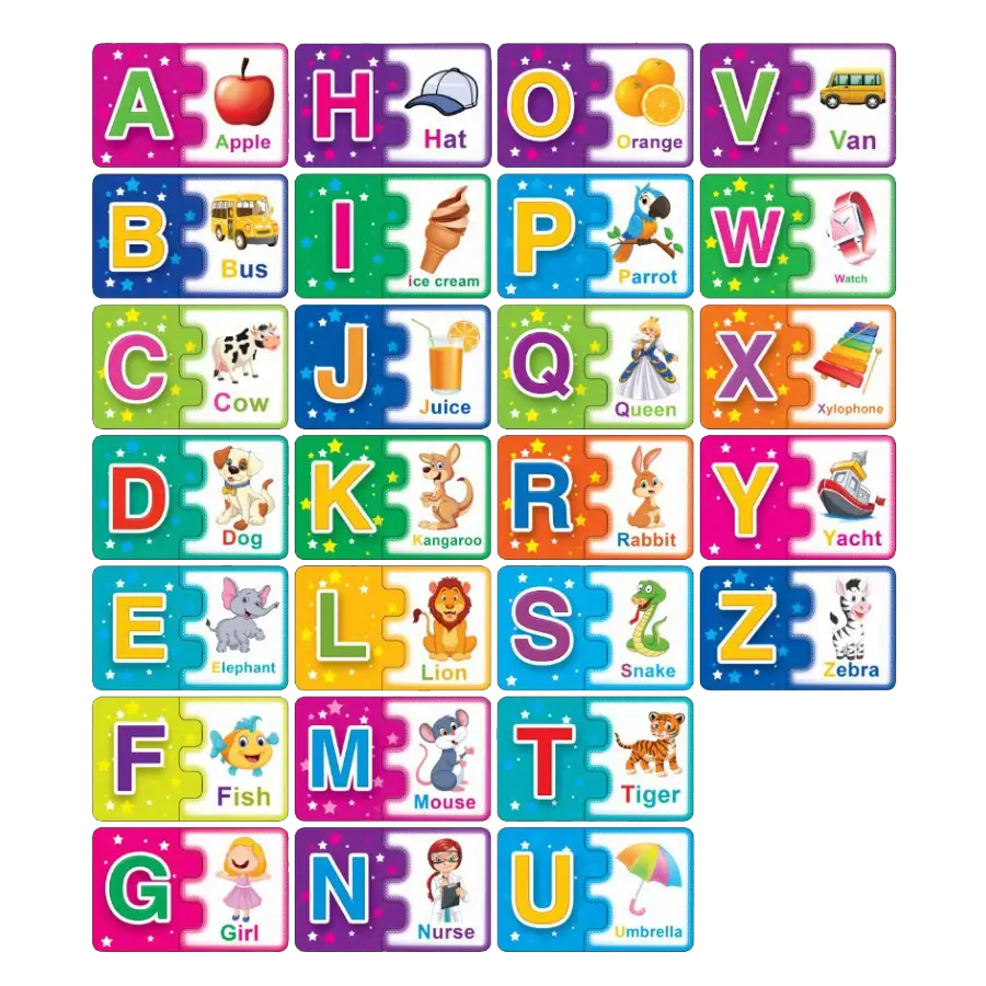 Puzzle lettre anglais kids 52pcs