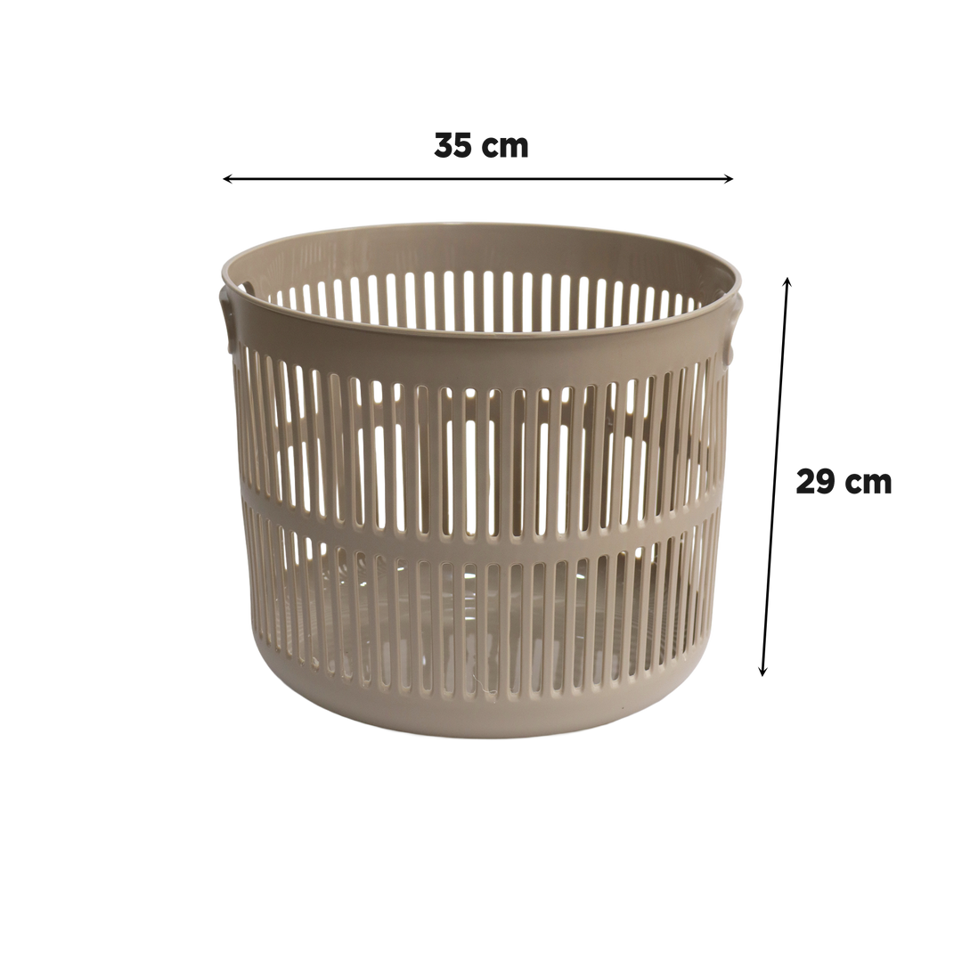 Set 2 paniers à linge ronds 30L + 60L + pince à linge 60pcs
