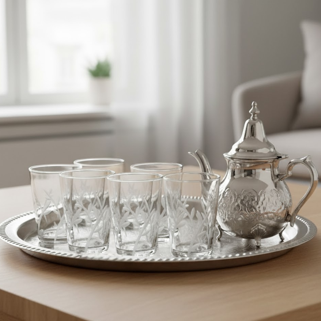 Set 6 verres à thé jasmin