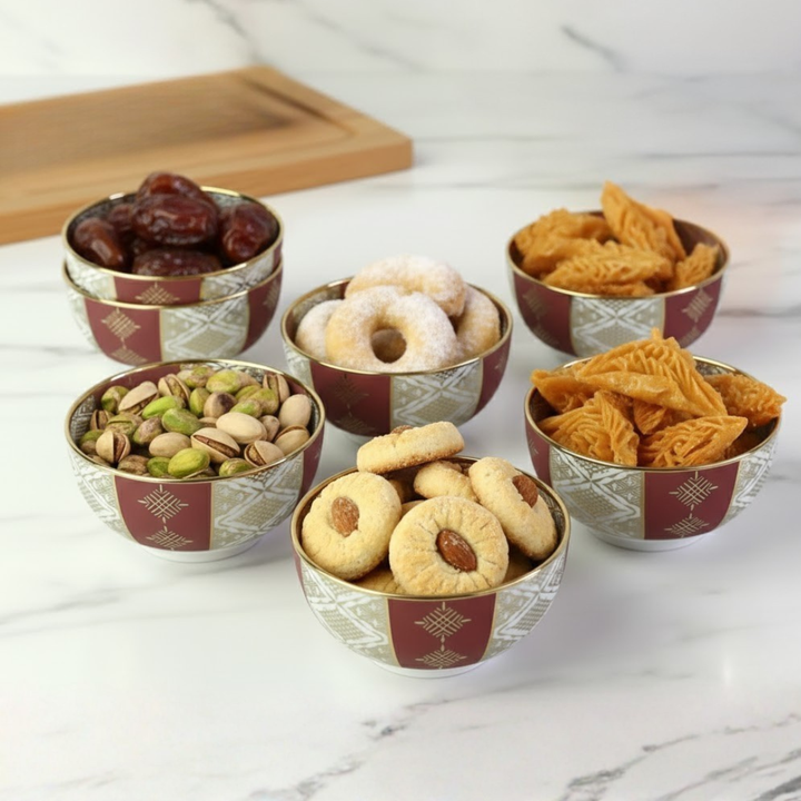 Set 6 bols à motif Beldi 12cm