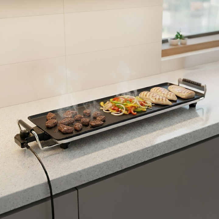 Plaque à grillade électrique 2000W 90x23cm