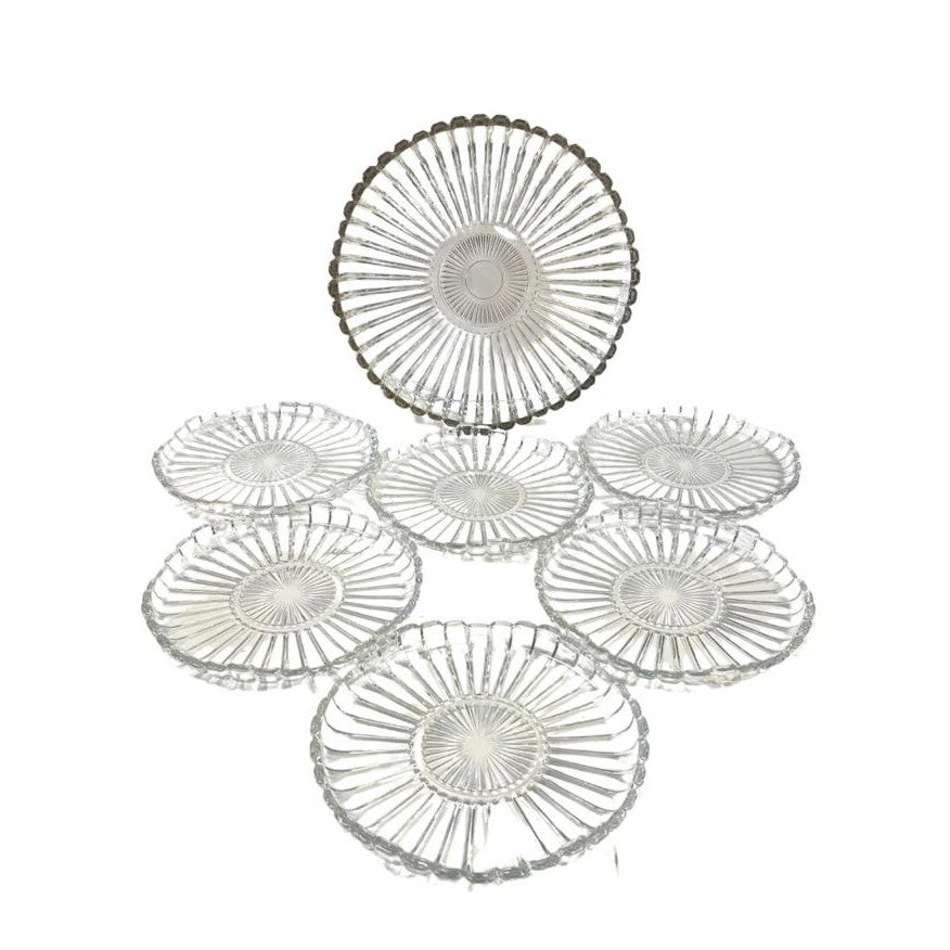 Set plat gâteau 30cm + 6 assiettes 20cm