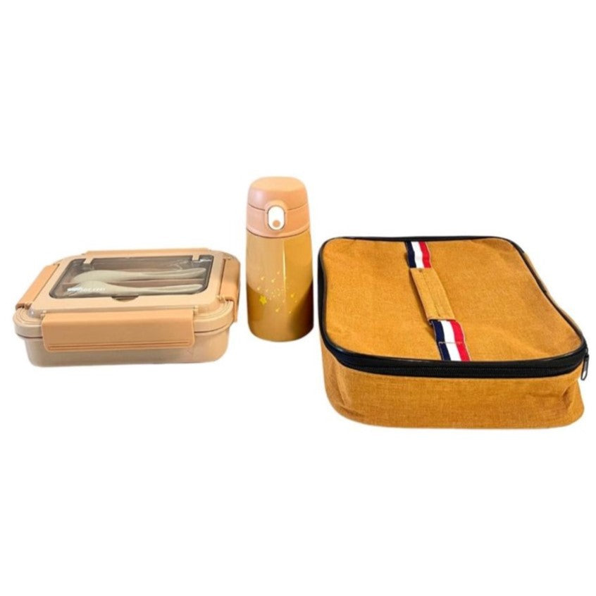 Sac isotherme + lunch box en inox + thermos en inox