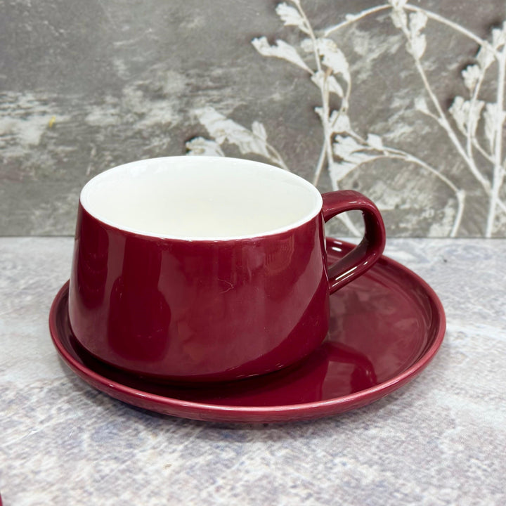 Set 6 tasses 6x9cm + 6 sous tasses 15cm