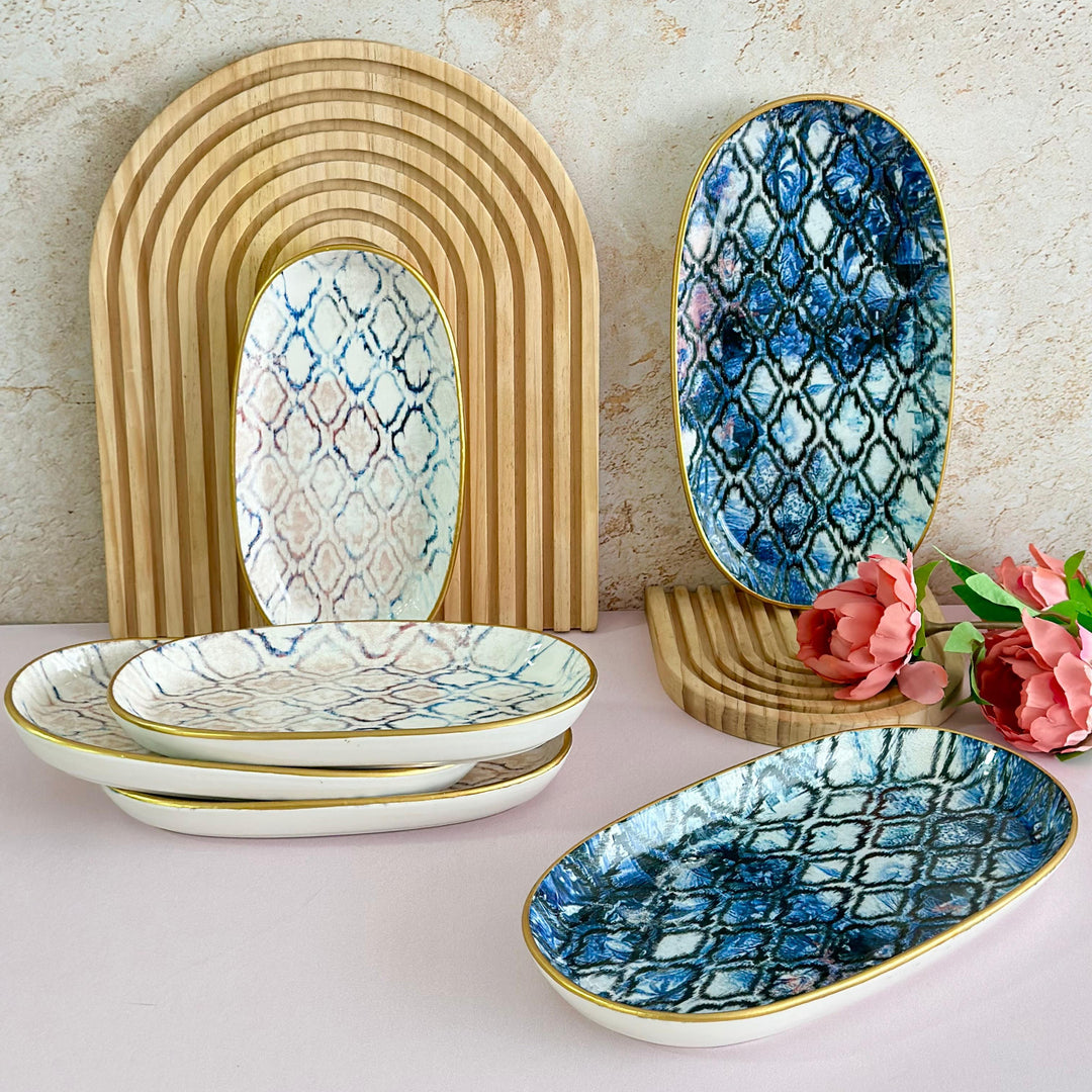 Set 2 assiettes ovales 26cm + 4 assiettes ovales 21cm