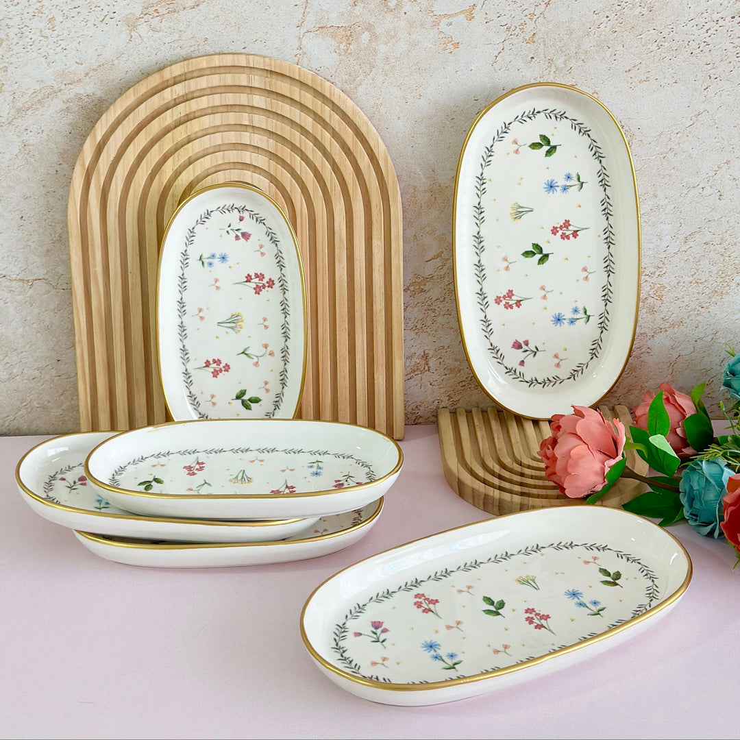 Set 2 assiettes ovales 26cm + 4 assiettes ovales 21cm
