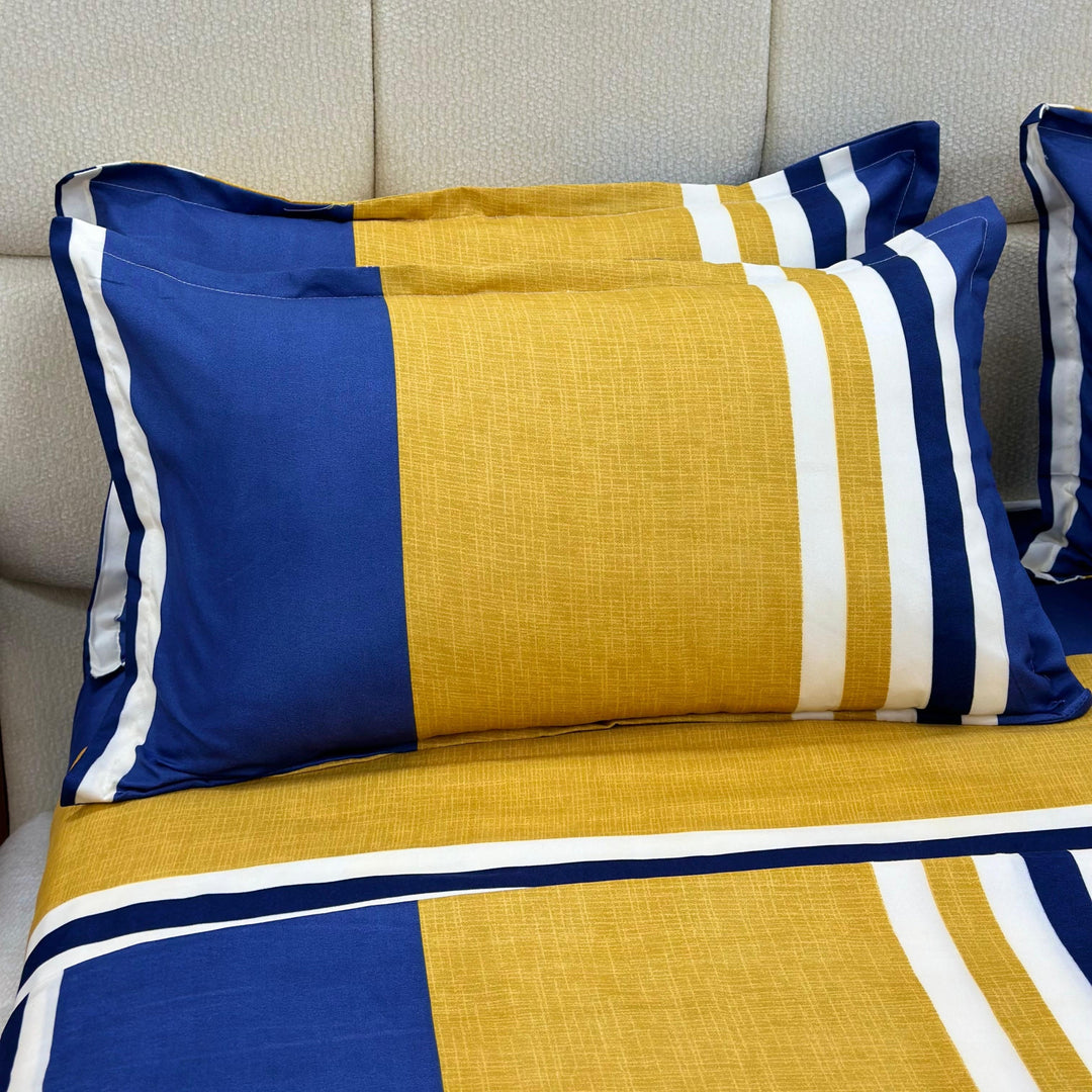 Parure de lit 6pcs 250x250cm / 200x230cm / 50x70cm x4