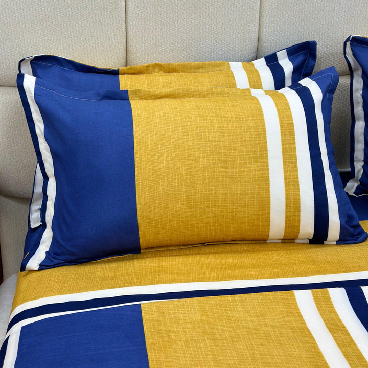 Parure de lit 6pcs 250x250cm / 200x230cm / 50x70cm x4