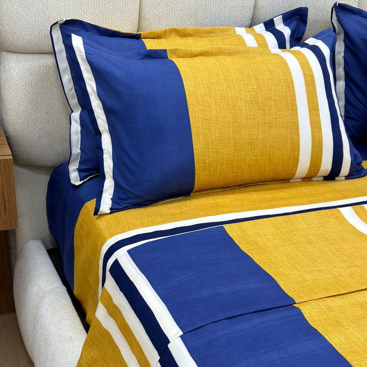 Parure de lit 6pcs 250x250cm / 200x230cm / 50x70cm x4