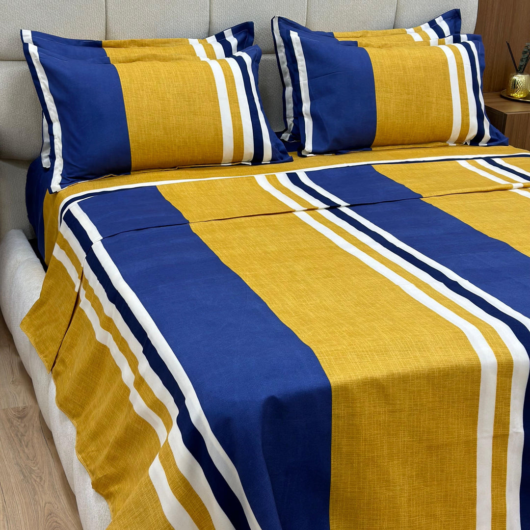 Parure de lit 6pcs 250x250cm / 200x230cm / 50x70cm x4
