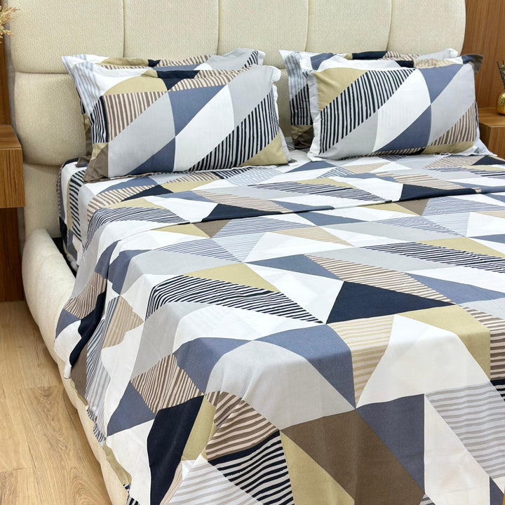 Parure de lit 6pcs 250x270cm / 200x220cm / 70x50cm x4