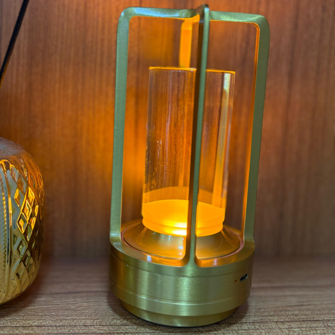 Lampe doré LED USB 18x9cm