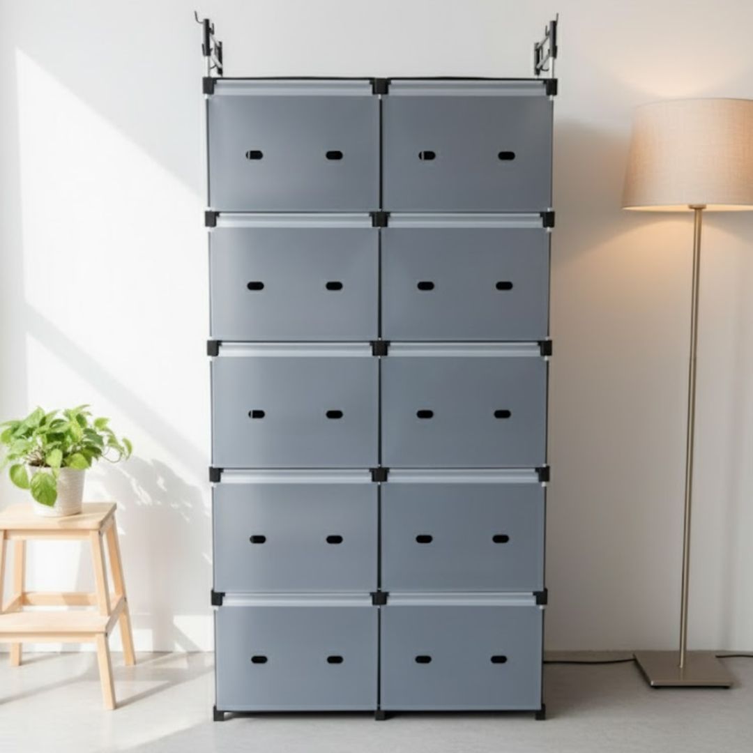 Commode 10 tiroirs 80x28x155cm