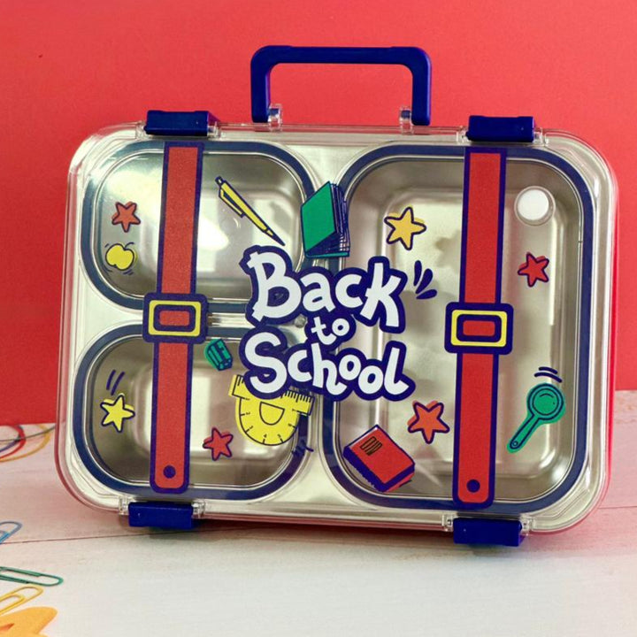 Lunch box en inox 3 compartiments 850ML