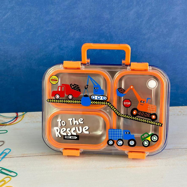 Lunch box en inox 3 compartiments 700ML