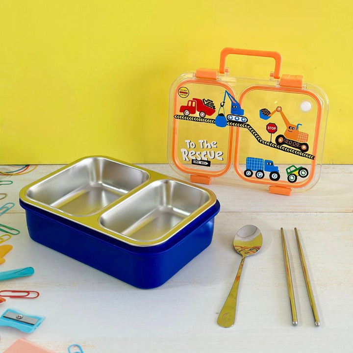 Lunch box en inox 2 compartiments 700ML