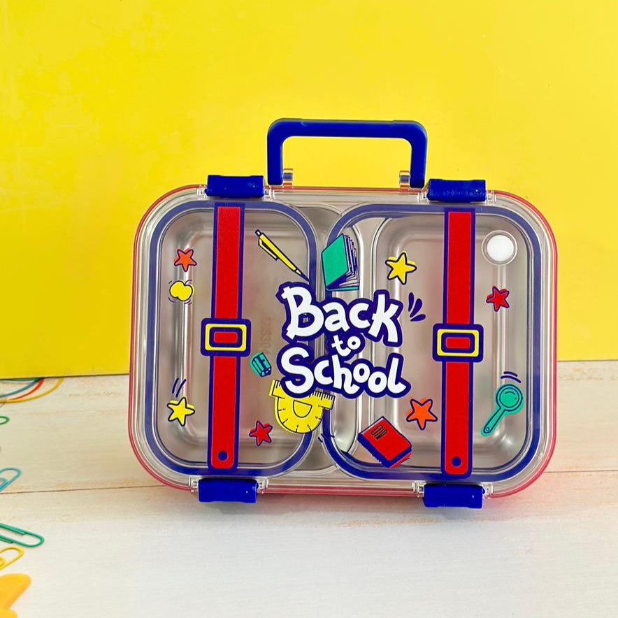 Lunch box en inox 2 compartiments 700ML