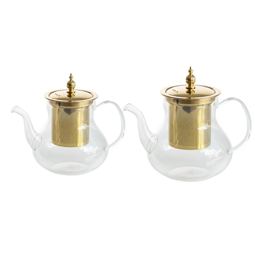 Set 2 théières en verre 1000ML + 1300ML