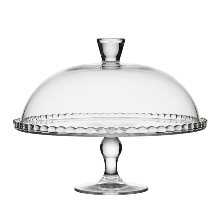 Cloche cake en verre avec pied 32cm