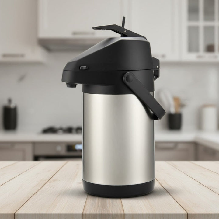 Thermos en inox avec pompe 3L