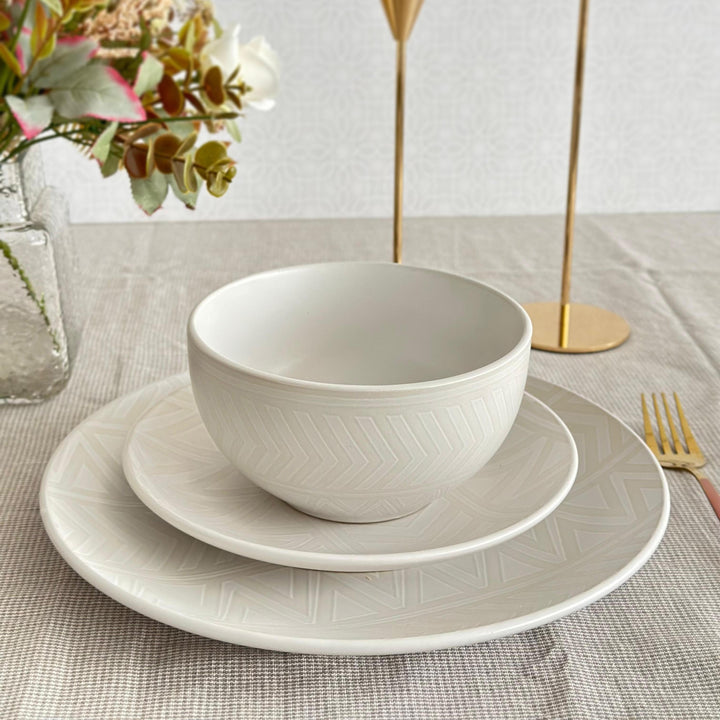 Service de table 18pcs blanc