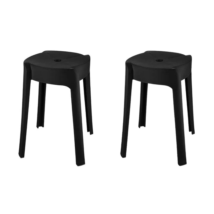 Set 2 tabourets en plastique 32x46cm