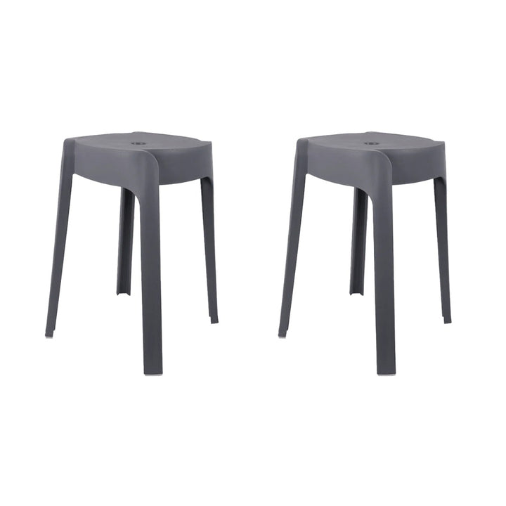 Set 2 tabourets en plastique 32x46cm