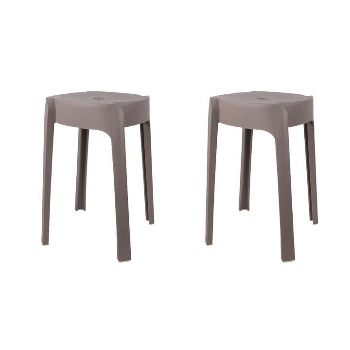 Set 2 tabourets en plastique 32x46cm