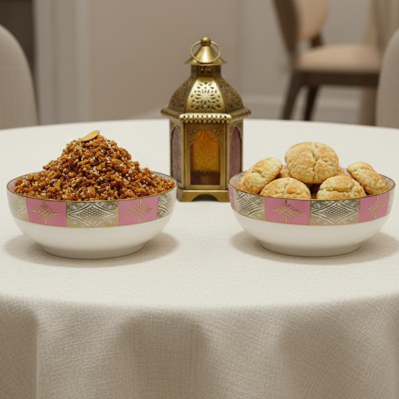 Set 2 bols avec motif 23cm