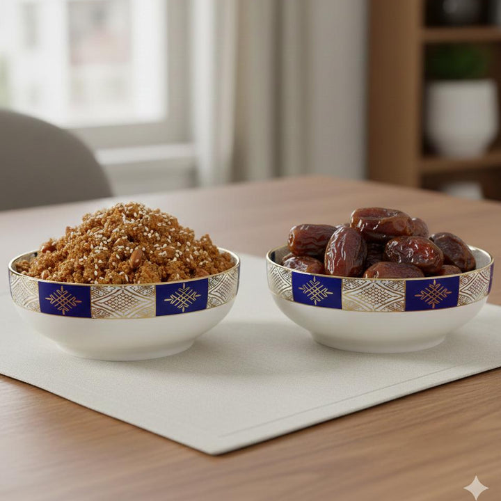 Set 2 bols avec motif 23cm