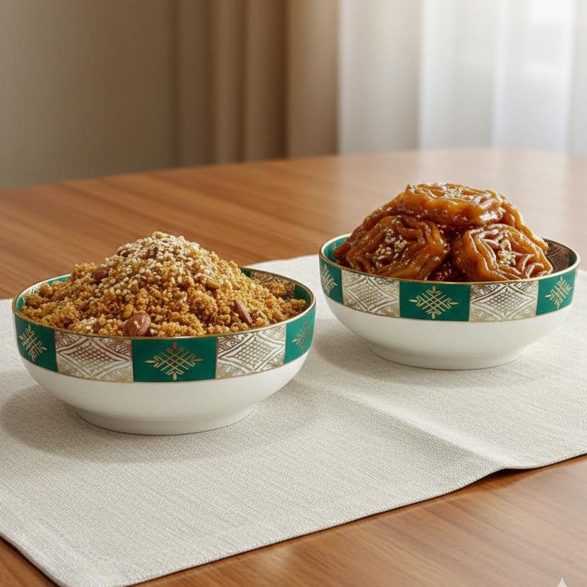 Set 2 bols avec motif 23cm