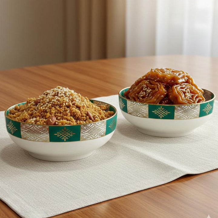 Set 2 bols avec motif 23cm